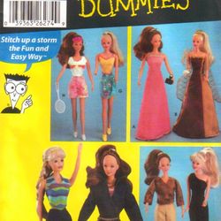 PDF Copy of Vintage Simplicity 5755 Pattern for Barbie and Fashion Dolls size 11 1/2 inches
