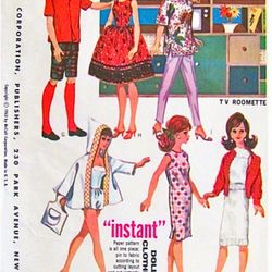 PDF Copy of Vintage MC Calls 6901 Pattern for Fashion Dolls size 11 1/2 inches