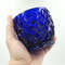 3 Vintage Pressed Cobalt glass Sugar bowl PINEAPPLE Pre 1917.jpg