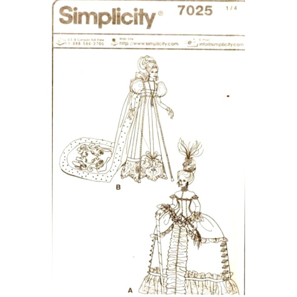PDF Copy of Vintage Simplicity 7025 Pattern for Fashion Doll - Inspire ...