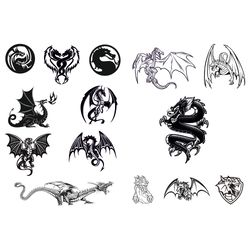 dragon svg, dragon head svg, dragon silhouette, dragon clipart, dragon vector graphics