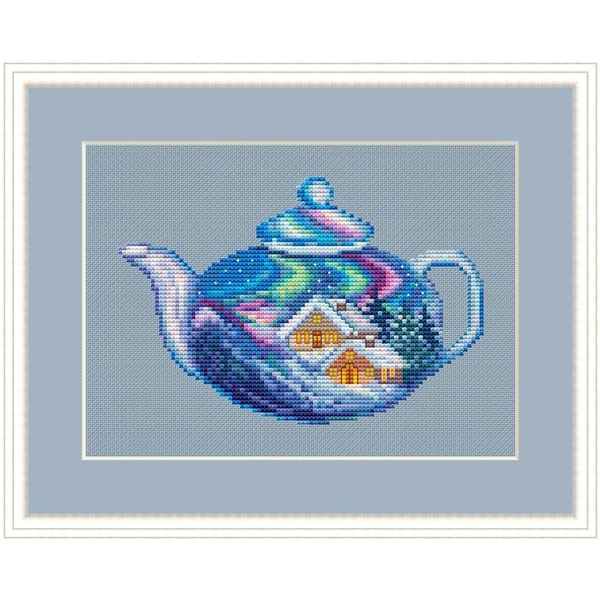 WINTER IN A TEAPOT Cross stitch pattern PDF from SEASONS IN | Inspire ...