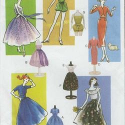 PDF Copy of Vintage Vogue Pattern for Fashion Dolls size 11 1/2 inches