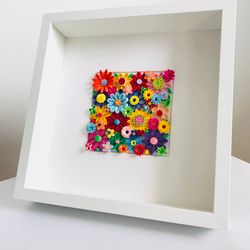 Blooming Wall art / 3D Wall Art / Paper Quilling Flowers / Home decor / Spring Flowers / Art decor / Wall hanging / Vert