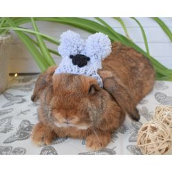 Koala Rabbit Hat - Rabbit Costume - Halloween Pet Costume - Christmas Rabbit Pet Gift