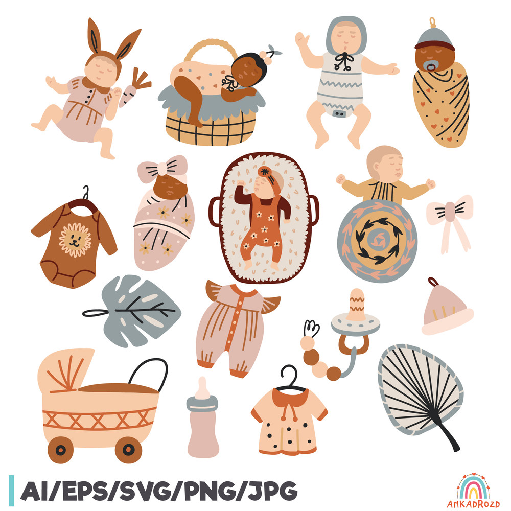 Newborn baby nursery clipart UI.jpg