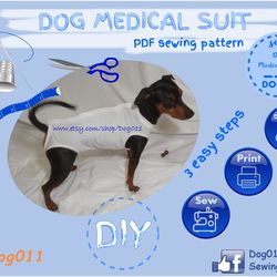 Dog Medical Suit / Dog Medical Vest / Dog recovery vest / Post-surgery pet suit / Dog Onsie pattern / sewing PDF pattern