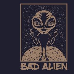 bad alien vector illustration