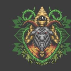 baphomet vector illustration