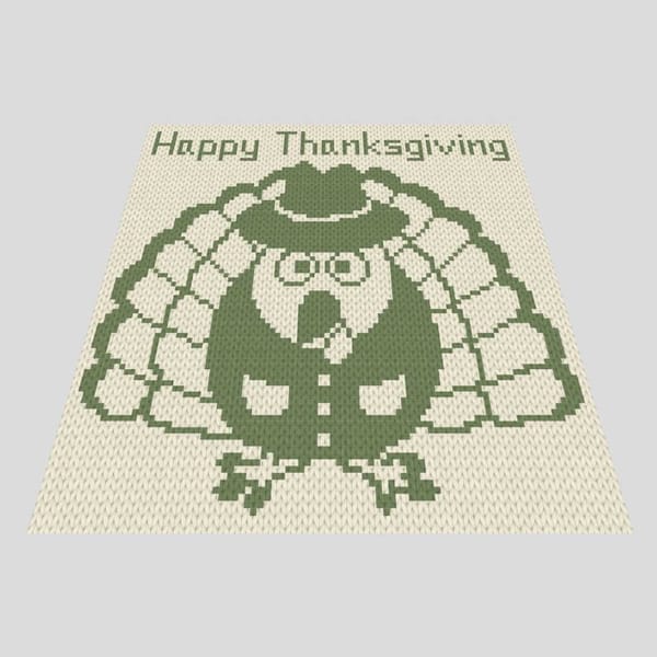 Loop Yarn Finger Knitted Thomas Turkey Blanket Pattern PDF I Inspire loop-yarn-finger-knitted-thomas-turkey-blanket-pattern-pdf-i-inspire