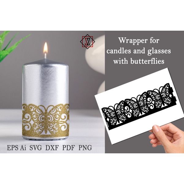 Wrapper for candles and glasses with butterflies.jpg
