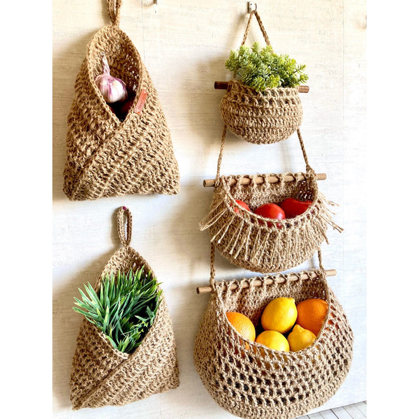 Set of Crocheted Jute Hanging Baskets for Kitchen Decor 4.jpg