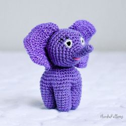 Elephant pattern, amigurumi crochet elephant