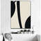 minimalist posters, set of 3 prints, in black and beige tones