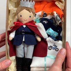 Little prince doll with the set of extra clothes, Cloth boy doll