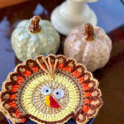 coasters turkey decoration for thanksgiving day (unity)