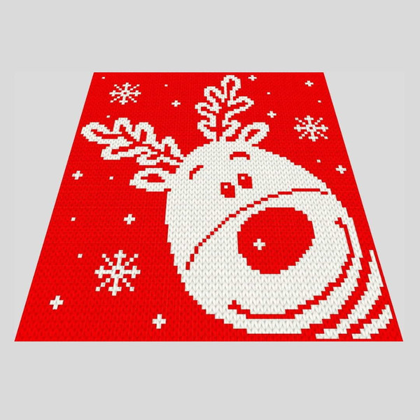 loop-yarn-Rudolph-deer-blanket-2