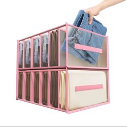 Clothes organizer jeans ,storage box organiser, Box Wardrobe Clothes Storage Box with Compartment,Socks Bra etc storage