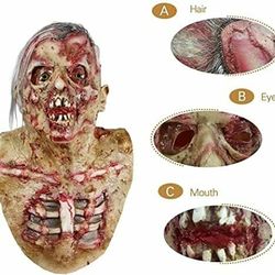 Zombie Scary Walking Dead Skeleton Skull Mask Latex Christmas Xmas Masque New