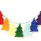 Rainbow Christmas Tree Garland. Christmas Tree Ornaments. Rainbow Wall Hanging. Pride Rainbow Gift. LGBT Christmas.jpg
