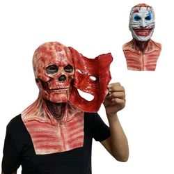Double-layer Ripped Head Mask Adult Skull Joker Mask For Party Christmas Xmas New