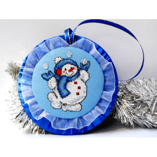 Christmas snowman Christmas gift Snowman ornament Christmas ornament christmas ornaments handmade.jpg