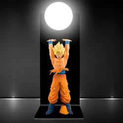 Christmas LED Lamp Dragon Ball Z Super Saiyan Goku Genki Spirit Toy Figure 14" New