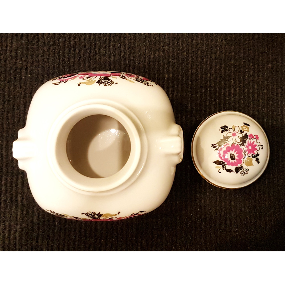 6 USSR Vintage Porcelain Tea-Holder Tea Jar with cover Olympic Games Moscow 1980.jpg