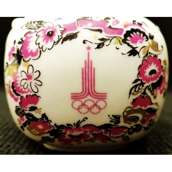 8 USSR Vintage Porcelain Tea-Holder Tea Jar with cover Olympic Games Moscow 1980.jpg
