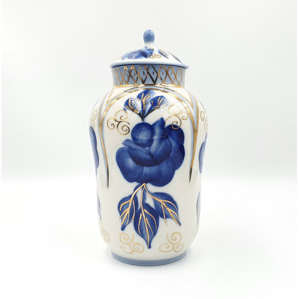 3 Vintage Porcelain Tea Сaddy Hand Painted Gilding USSR Olympic brand 1980.jpg