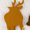 back view of felt finger deer