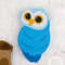 blue felt owl