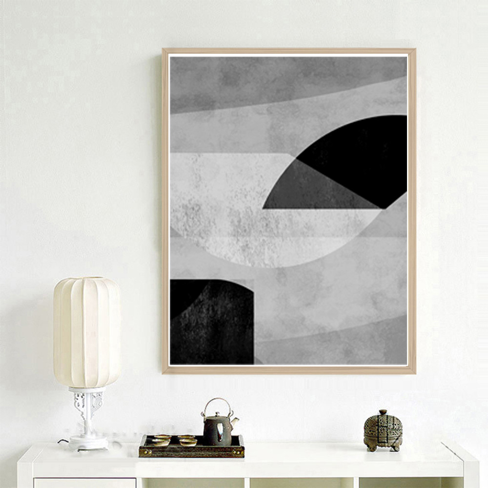 6 posters, set of 6 prints, in gray tones