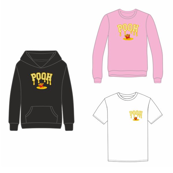 hoodie sweatshirt tshirt childrens winnie pooh machine embroidery design
