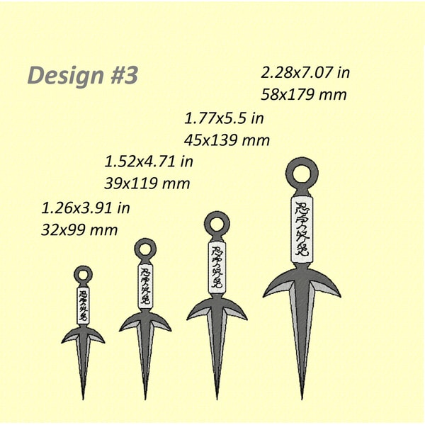 Minato Design Anime Embroidery Designs Pack, design files, 6 designs PES - Inspire Uplift