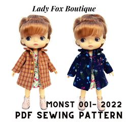Coat pattern for Xiaomi Monst dolls