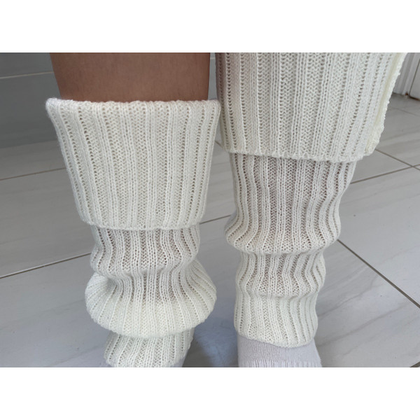 White Legwarmers Knitted Dance Ballet  leg warmers aesthetic cute.jpg