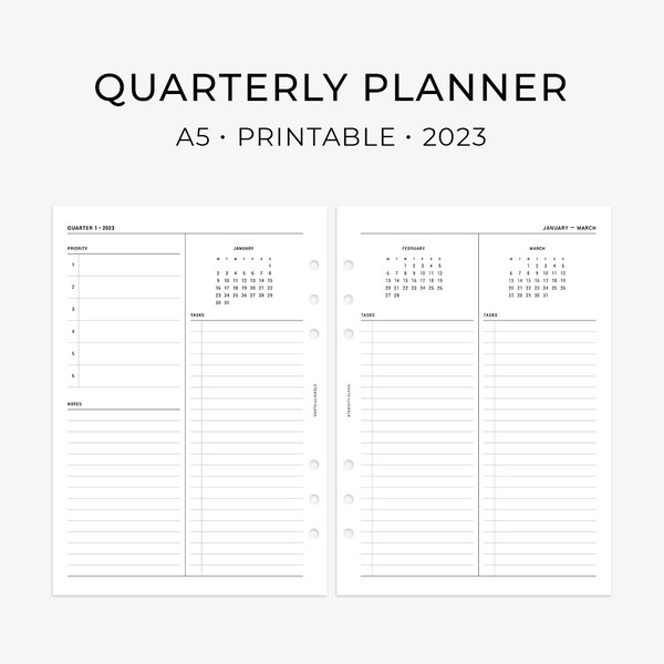 quarterly planner