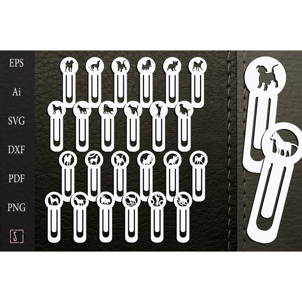 Bookmarks with dog silhouettes.jpg