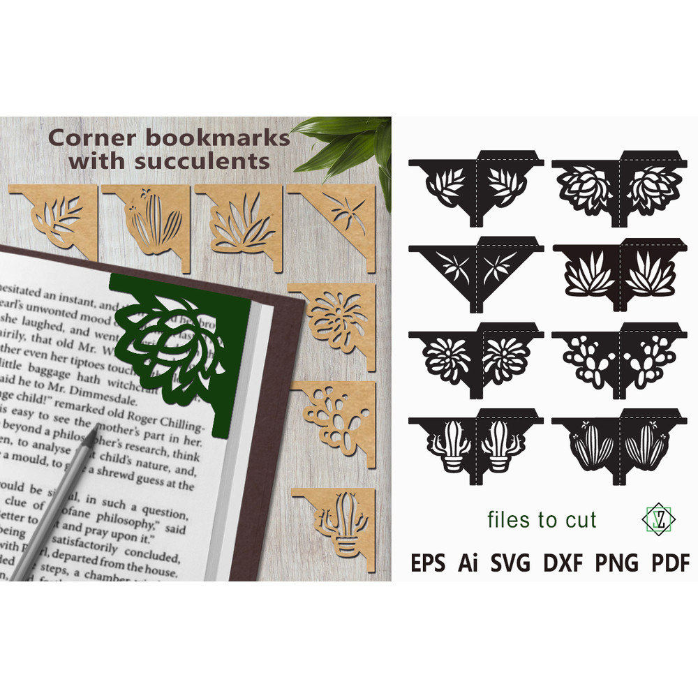 Bookmarks with succulents.jpg