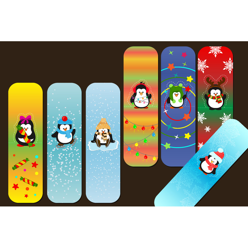 Penguin folding bookmarks3.jpg