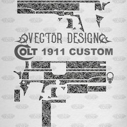 VECTOR DESIGN Colt 1911 Custom Scrollwork 3