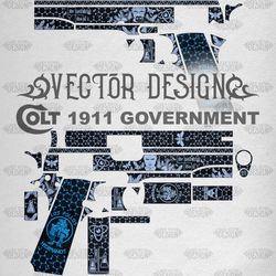 VECTOR DESIGN Colt 1911 government "Br Ba"
