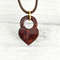 Heart shaped red jasper lock pendant (2)