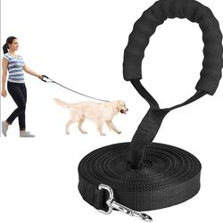 Dog Obedience Recall Training Leash with Padded Handle