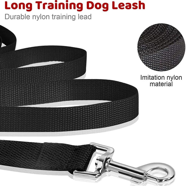 Blue-9 9" Tab Dog Training Leash For Obedience & Recall – Lightweight, USA Made, Purple