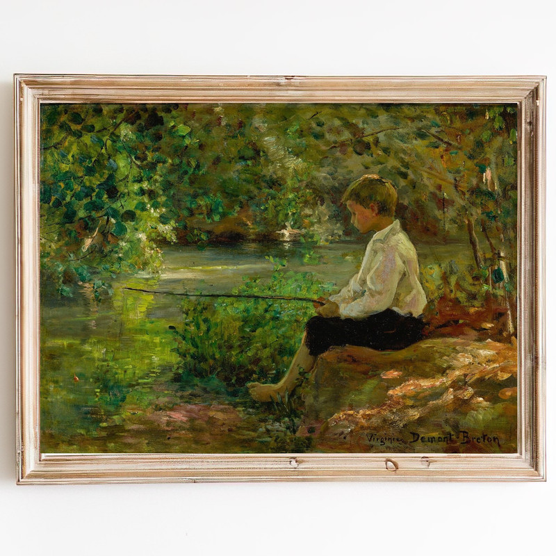 vintage child fisherman wall art print.jpg