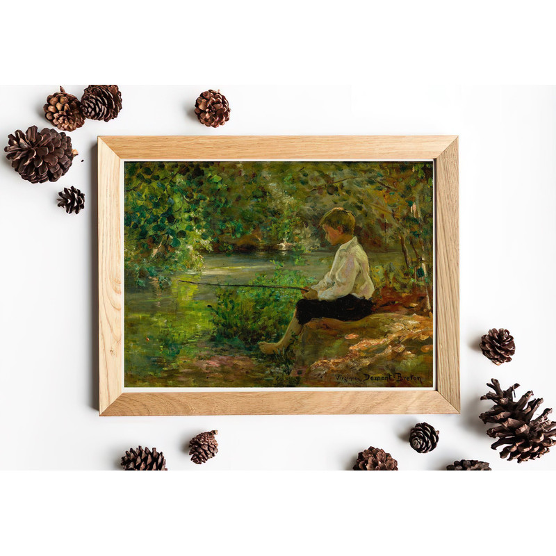 vintage child fisherman giclee print.jpg