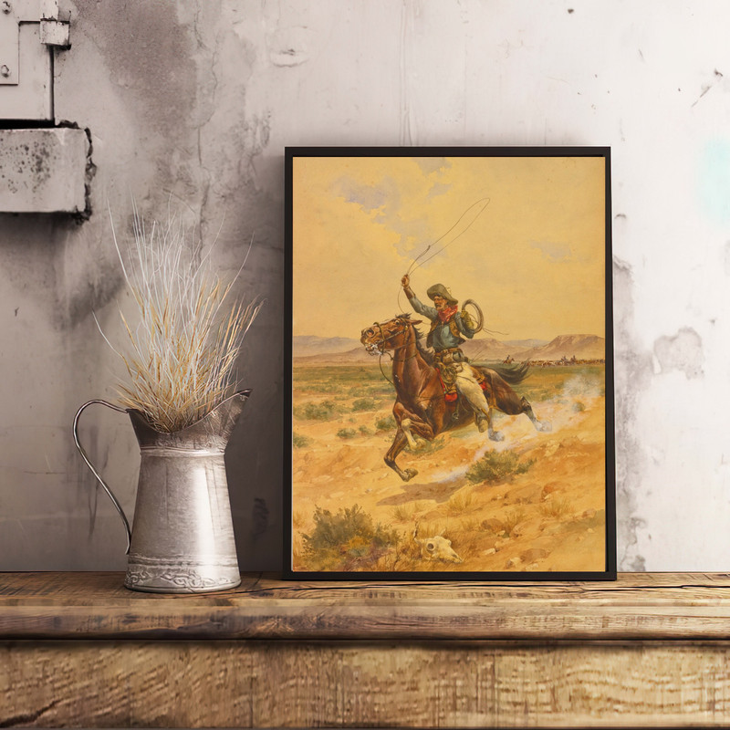 vintage cowboy giclee print.jpg