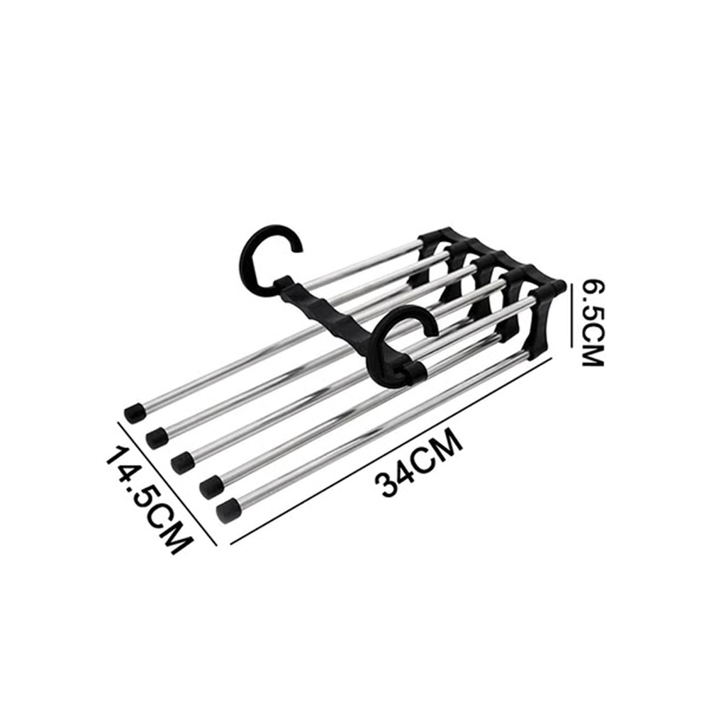 5 Layered Multi-Functional Pant Hanger black